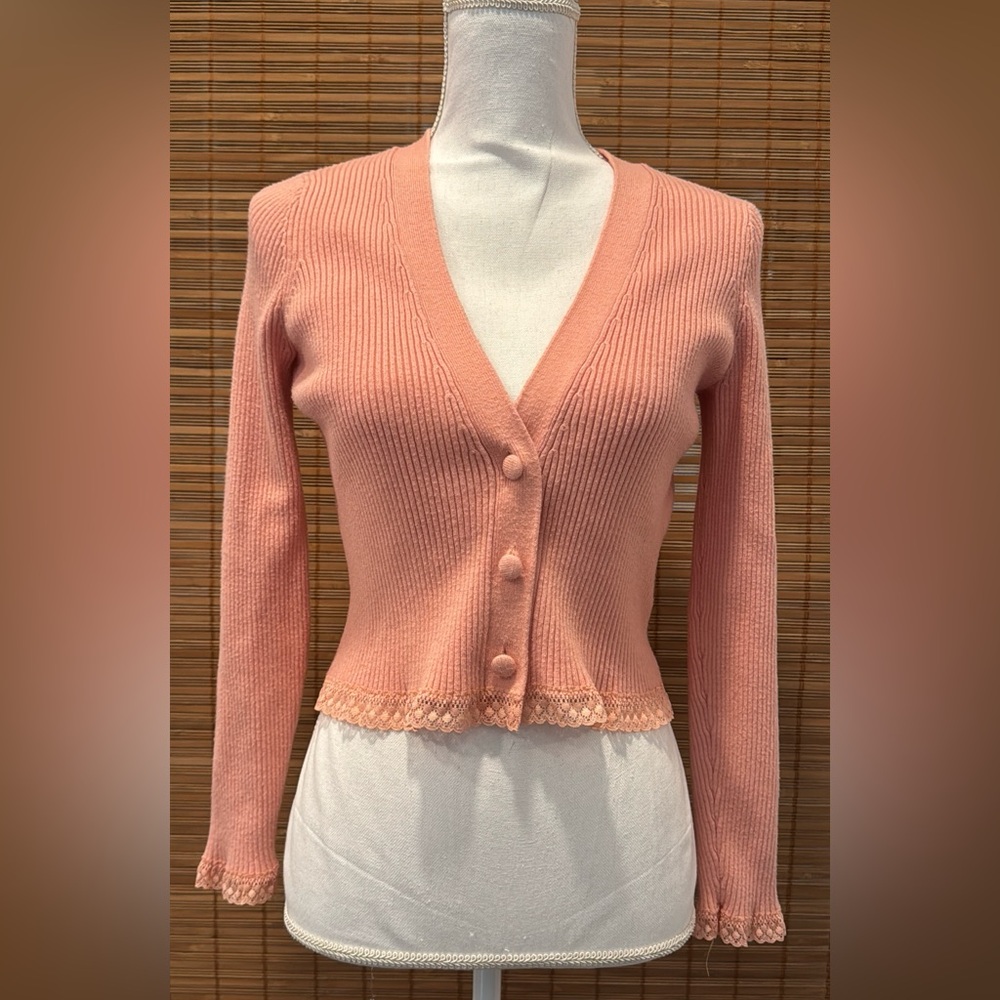 For Love & Lemons Nina Ribbed Cardigan